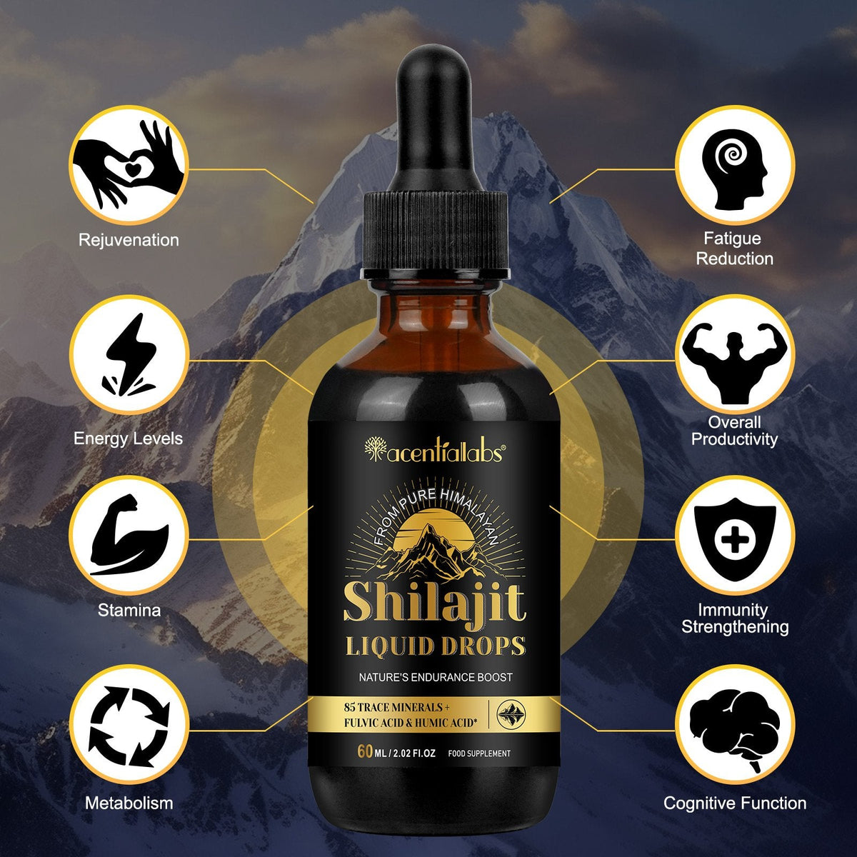 Shilajit Liquid Drops-60ML
