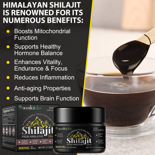 Acentialabs Shilajit resin - 800MG
