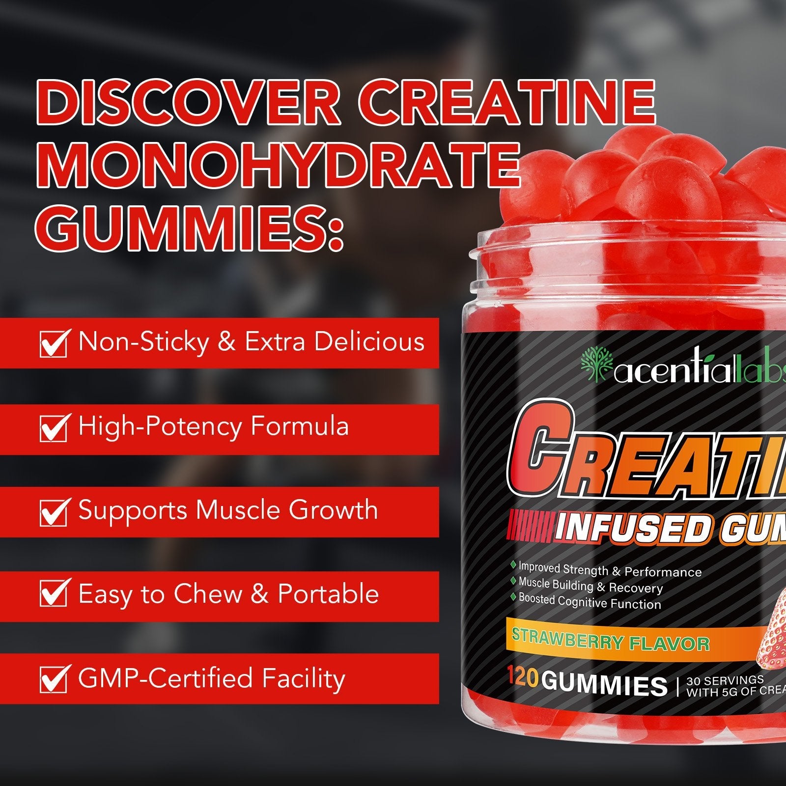 Creatine Infused Gummies-120