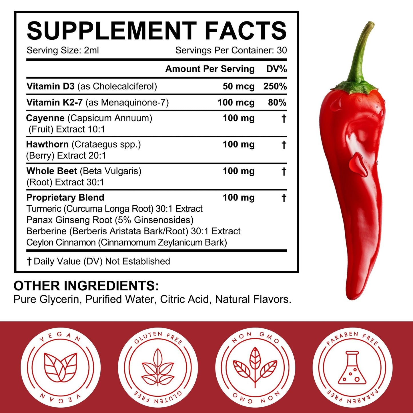 FFM Cayenne Pepper Beetroot Turmeric K2+D3
