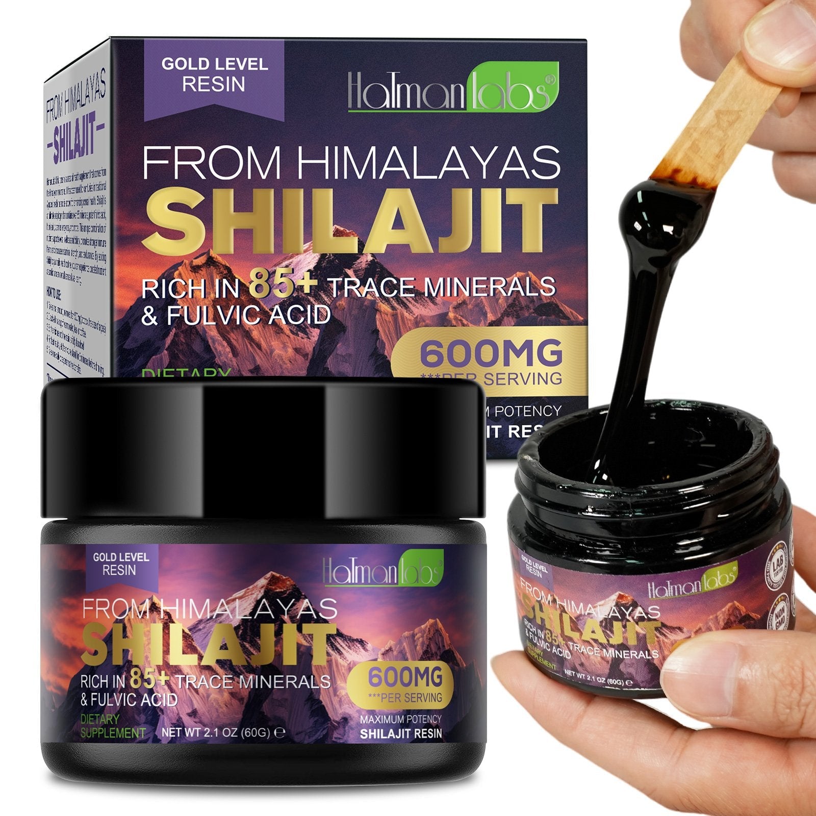 Gold level Shilajit Resin - Red- 600MG per serving