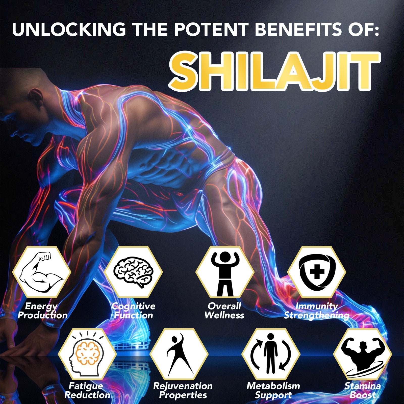 Hatman Labs Shilajit Capsules 10000MG
