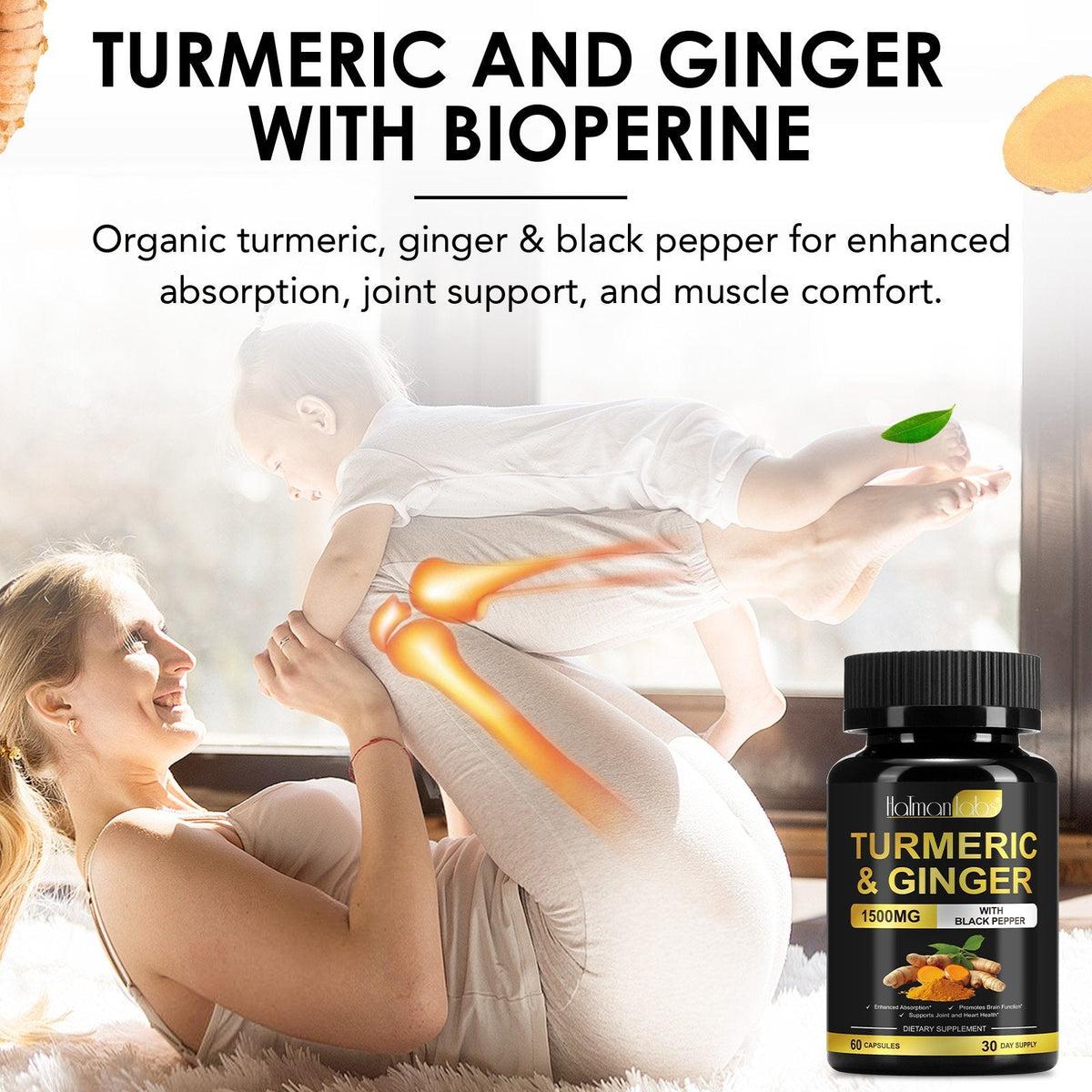 Hatman Labs Turmeric and Ginger Capsules