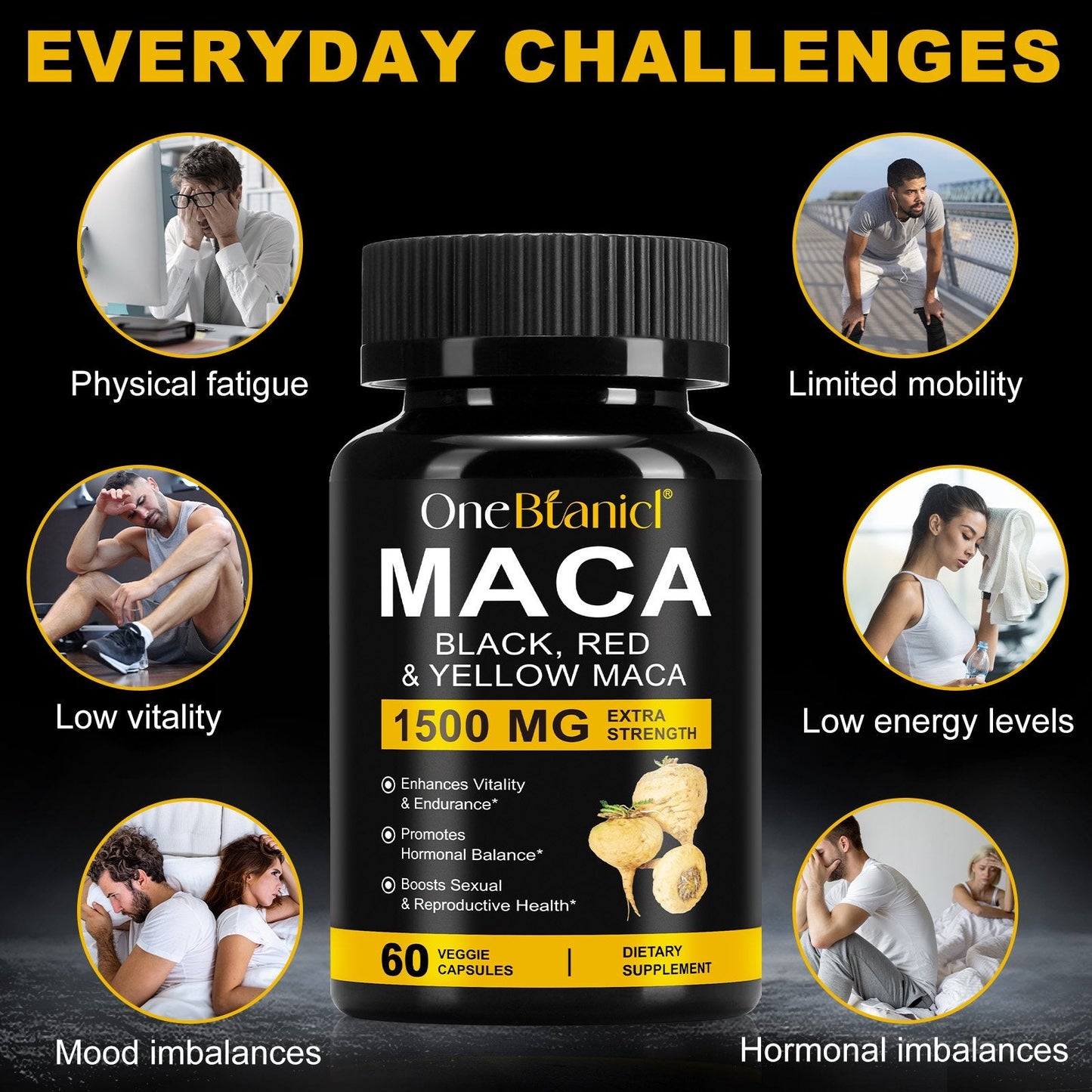 One Botanical Maca Capsules 1500MG