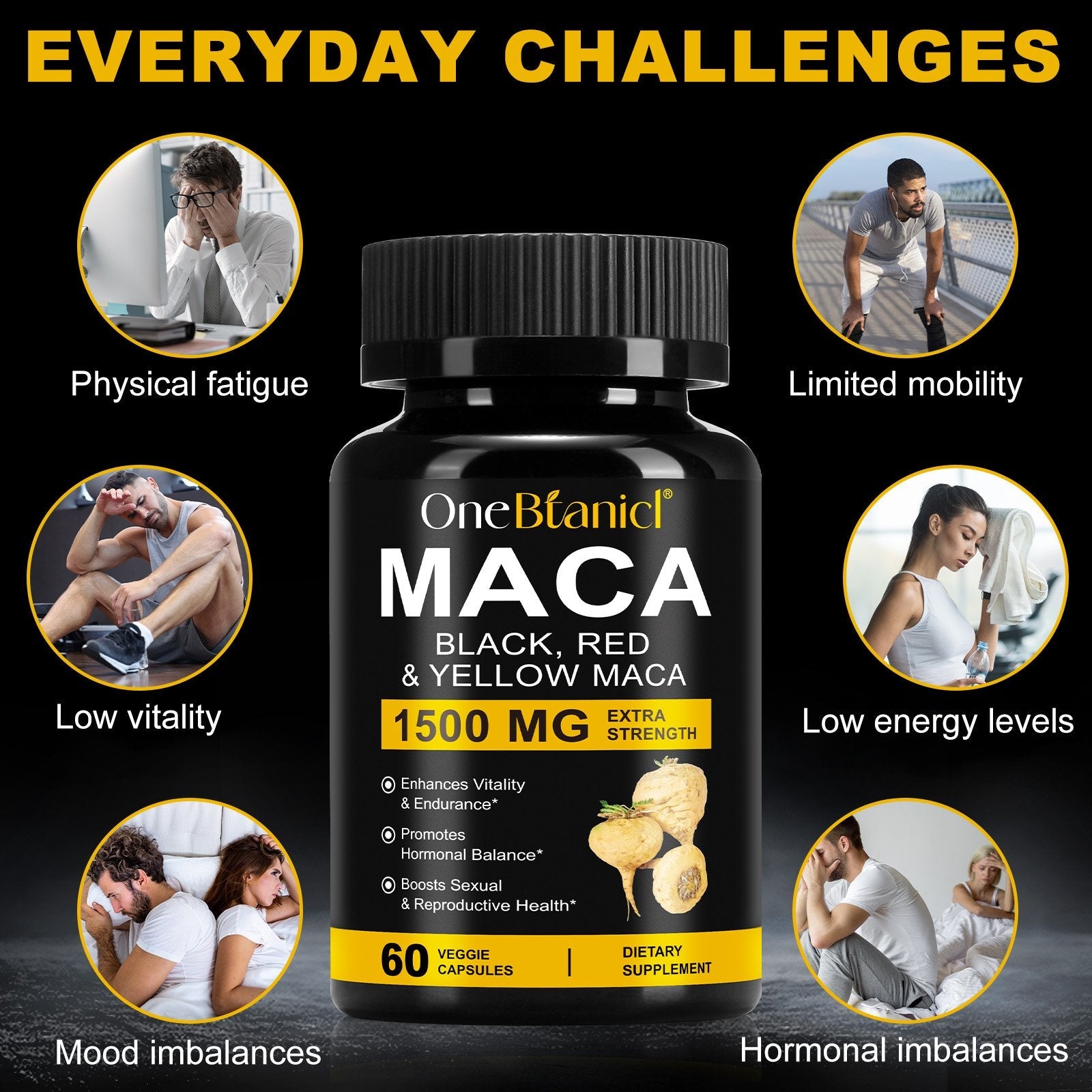 One Botanical Maca Capsules 1500MG