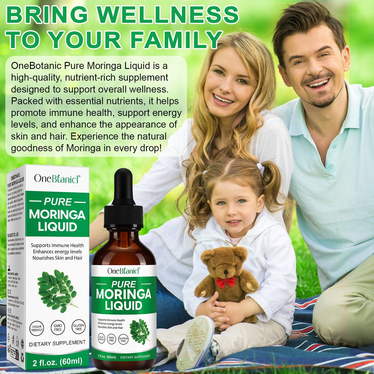 Pure Moringa Liquid drops 60 ML