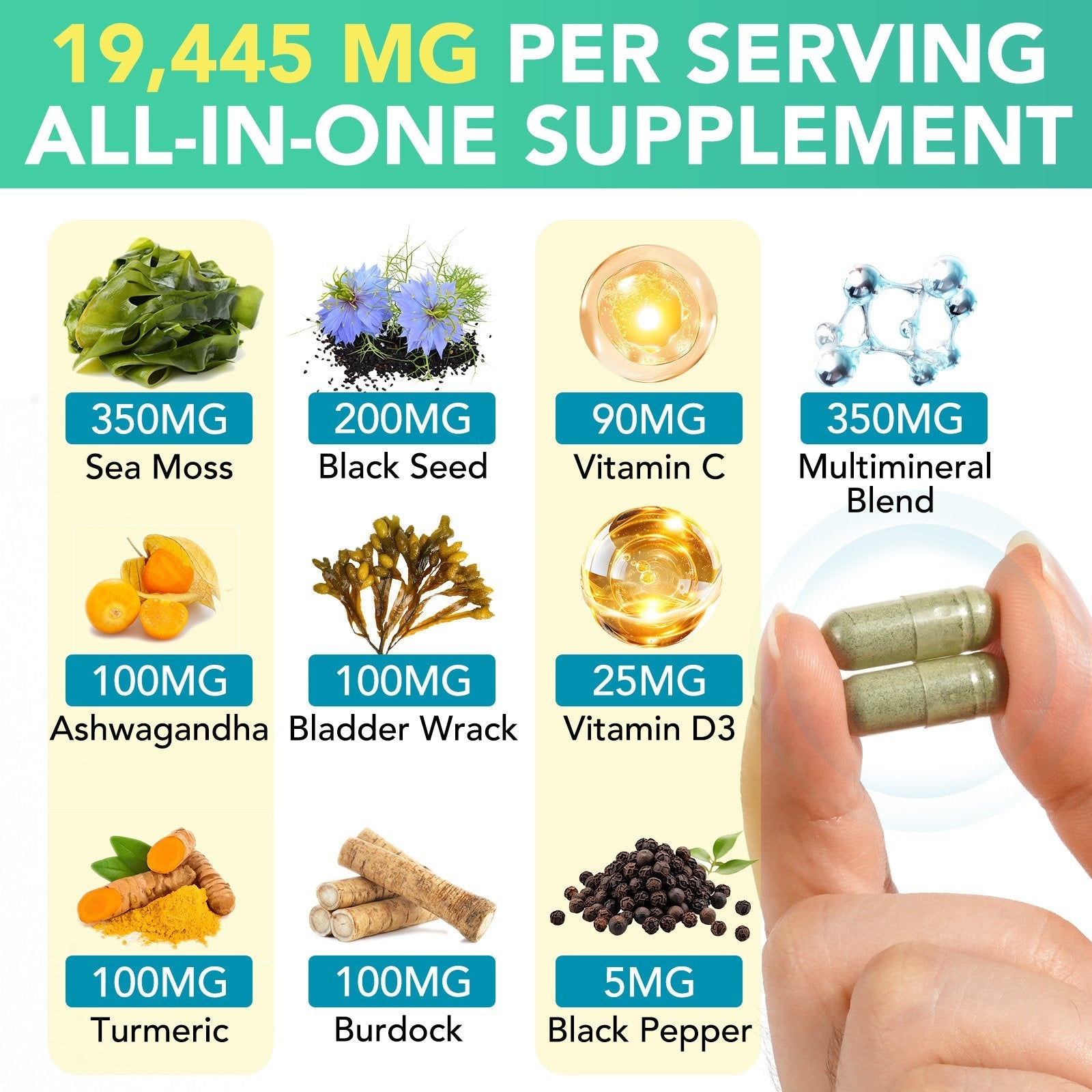Sea Moss Black Seed Oil Capsules