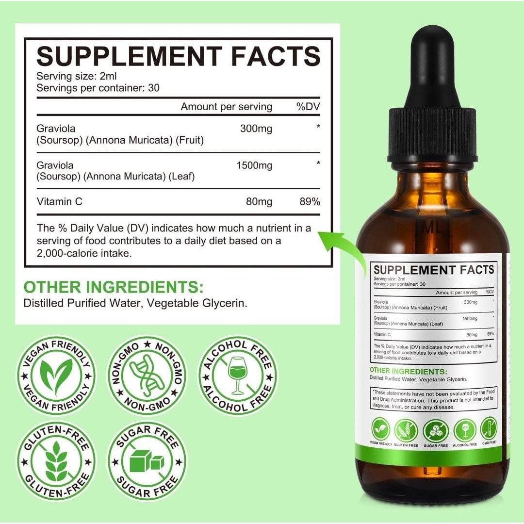 Soursop Graviola Liquid drops  60ML